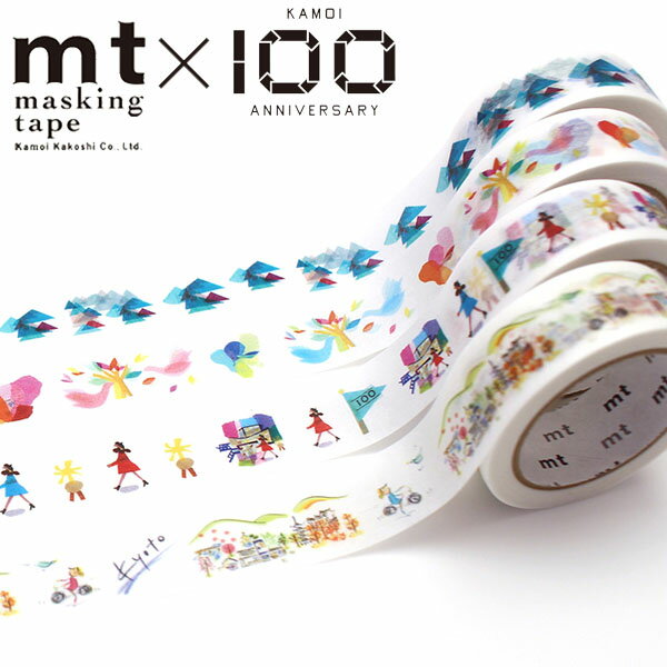 マスキングテープ mt カモ井加工紙 100周年記念 プティ・タ・プティ 4巻セット MTPETIST1