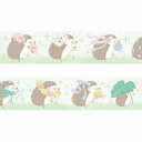 マスキングテープ PAPIER PLATZ パピアプラッツ クレス Designers Masking tapes MILINA LOVE Hedgehog 金箔 20mm×5m 52-036