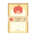 ミニレターセット 古川紙工 モンチッチ 50周年 アニバーサリー ミニレター りんご MM07 レトロ 手紙 便箋 封筒 メッセージ