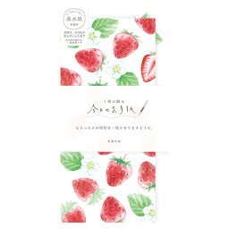 レターセット 古川紙工 今日のお手紙 美濃和紙 封筒 便箋 フレッシュいちご LI397