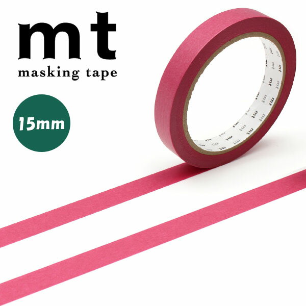 マスキングテープ mt カモ井加工紙 mt large core 和紙 臙脂 15mm×30m MT01L046...