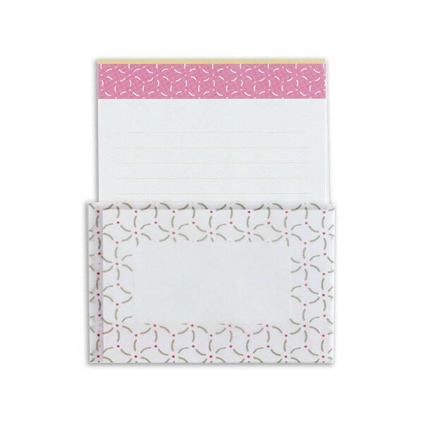 レターセット グリーンフラッシュ GreenFlash おふくもん レターセット(ねじれ麻の葉) OM-009 手紙 便箋 封筒 メッセージ