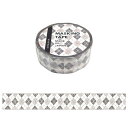 マスキングテープ マインドウェイブ MIND WAVE マスキングテープ 模様 チェック10 95395 15mm×5m