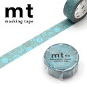 マスキングテープ mt カモ井加工紙 mt ex 1巻 ラインクッキー 15mm×7m MTEX1P235