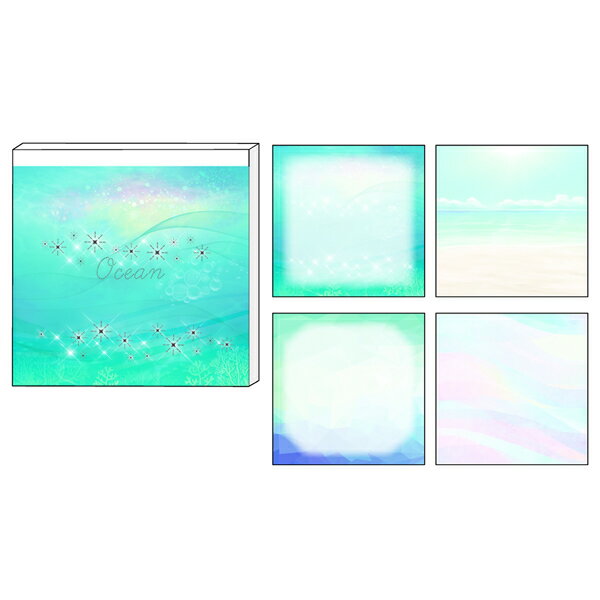 【楽天スーパーセール限定特価】メモパッド Clothes-Pin クローズピン 組色 Kumiiro スクエアメモパッド オーシャン MM16384 ブルー ブ...