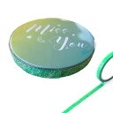 マスキングテープ 花岡 ペーパーインテリジェンス グリッターテープ Miss You グリーン 5mm×5m H-PI 細テープ
