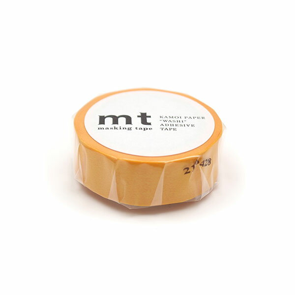 マスキングテープ mt カモ井加工紙 mt1P basic 1巻 無地 ひまわり 15mmx7m MT01P194R