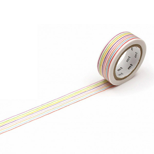 マスキングテープ mt カモ井加工紙 mt ex 1巻 色えんぴつ・ボーダー 15mmx7m MTEX1P78R wrapping-10091861 シモジマラッピング倶楽部 サンプル画像3