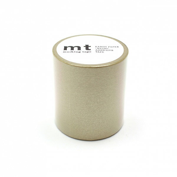 マスキングテープ mt カモ井加工紙 mt1P basic 幅広 1巻 無地 金 50mm×7m MT5W205 ...