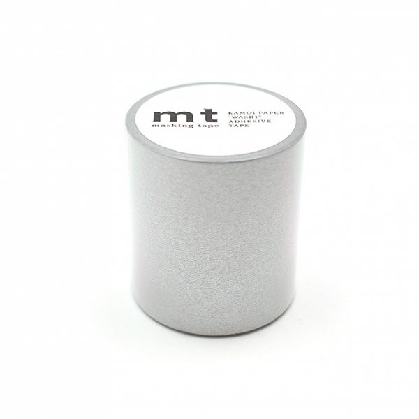 マスキングテープ mt カモ井加工紙 mt1P basic 幅広 1巻 無地 銀 50mm×7m MT5W206 シルバー 2