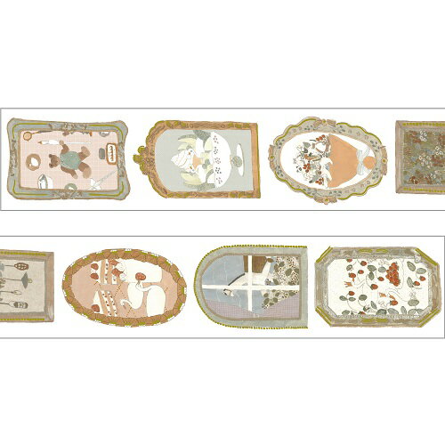 マスキングテープ PAPIER PLATZ パピアプラッツ クレス トビマツショウイチロウ 金箔入りマスキングテープ 箔入りframe（フレーム）20mm×5m 52-070