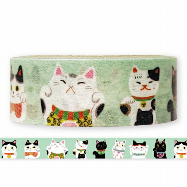 マスキングテープ シール堂 シンジカトウ Shinzi Katoh 日々是和紙てーぷ 招き猫 k...