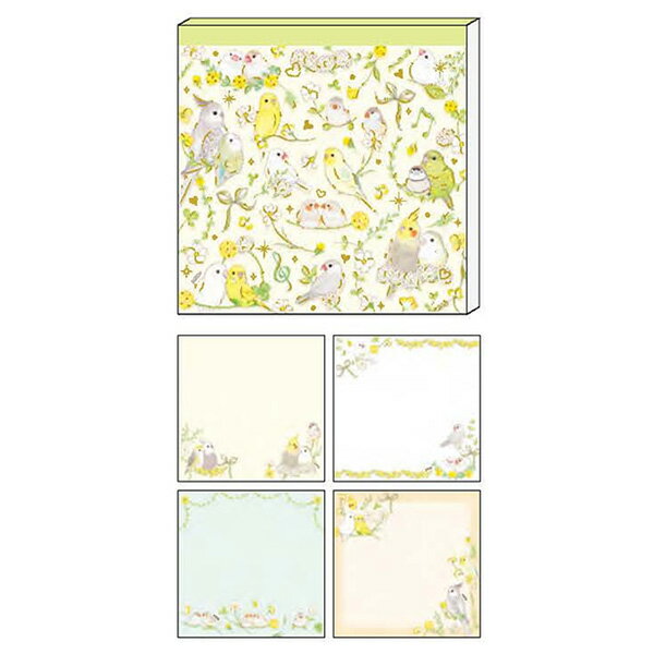 【楽天スーパーセール限定特価】メモパッド Clothes-Pin クローズピン たけいみき メモ帳 ナチュラルバード MM15796 かわいい