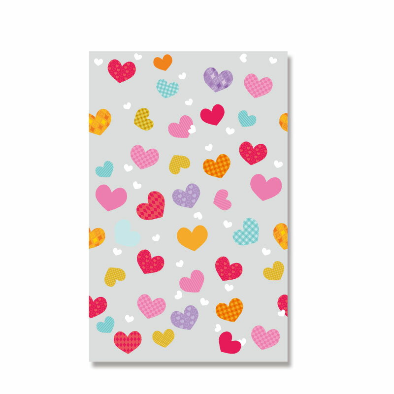 OPP袋 透明袋 クリスタルパック柄入り S-1 HEIKO シモジマ ハートストリング 50枚