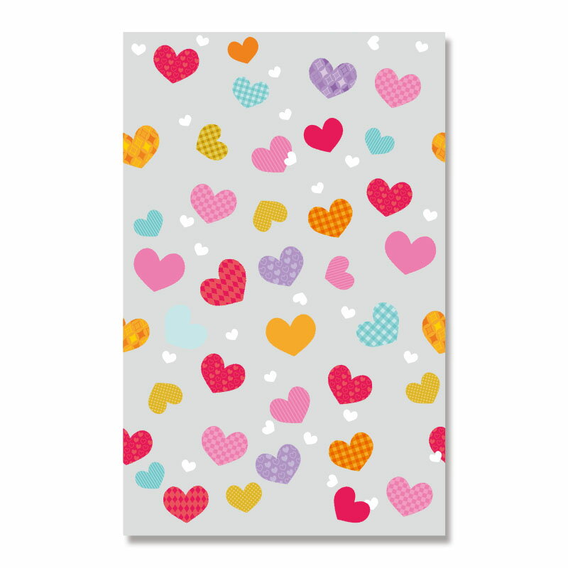 OPP袋 透明袋 クリスタルパック柄入り M-1 HEIKO シモジマ ハートストリング 50枚