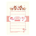 ミニレターセット 古川紙工 50周年 アニバーサリー monchhichi×HELLO KITTY モンチッチ×ハローキティ ミニレター パーティーB LS56...