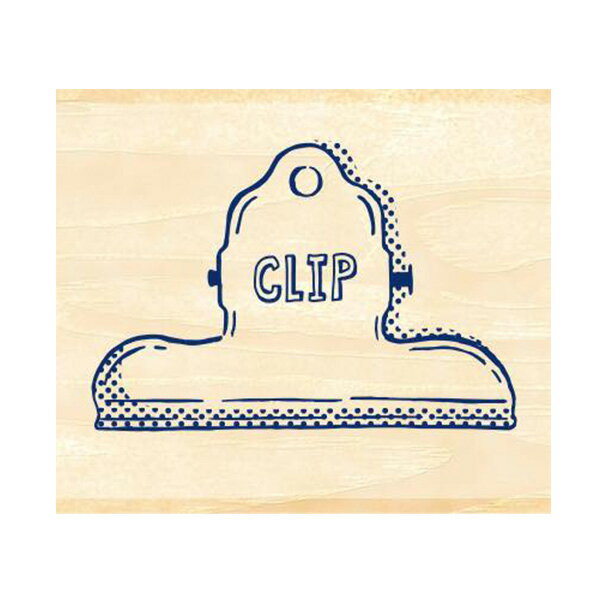 はんこ ビバリー 木製スタンプ ますてのあいぼう クリップ TSW−088