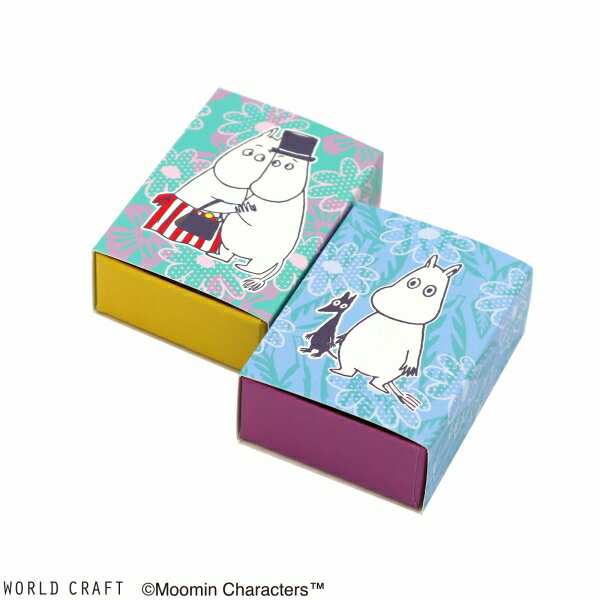 【楽天スーパーセール限定特価】箱 貼箱 ワールドクラフト WORLD CRAFT MOOMIN ムーミン ちょうどいい箱 プチサイズ ファミリー MOBX-MN...