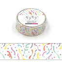 マスキングテープ ワールドクラフト WORLD CRAFT キラキラマスキングテープ Confetti(コンフェッティ)KRMT15-093 15mm×5m