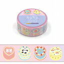 マスキングテープ ワールドクラフト WORLD CRAFT キラキラマスキングテープ Saengil cake(センイルケーキ)KRMT15-095 15mm×...
