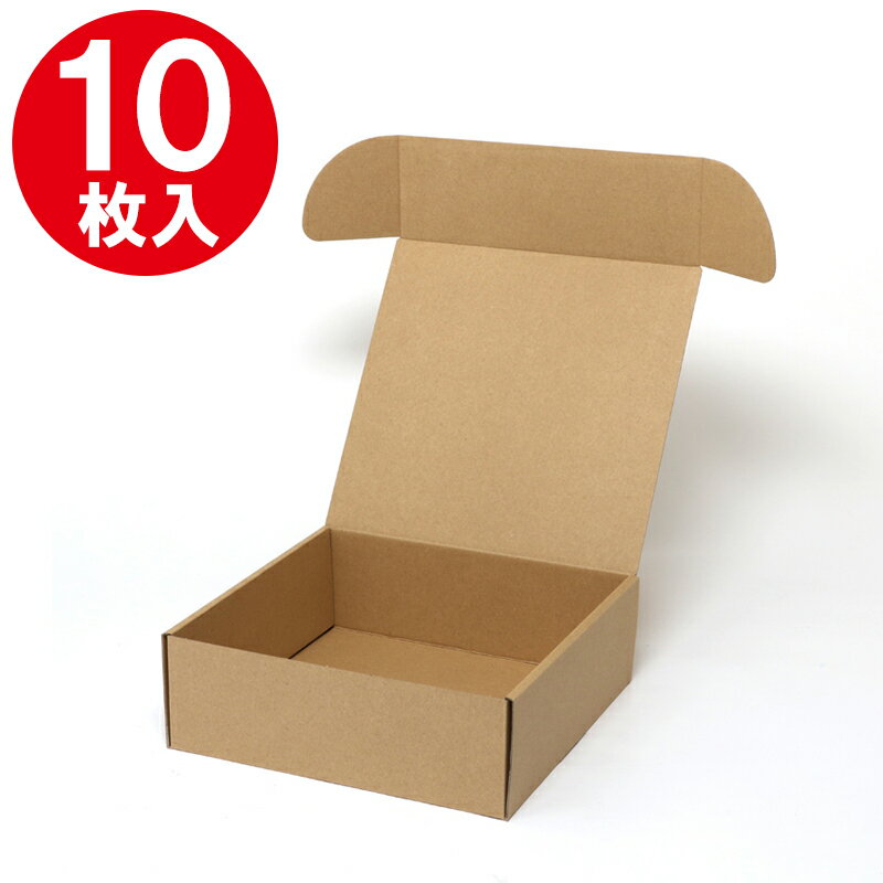 箱 ナチュラルボックス Z-22 無地 10枚 シモジマ HEIKO ギフトボックス ラッピング箱 収納 梱包資材 段ボール小型 ダンボール フリマ ハンドメイ...