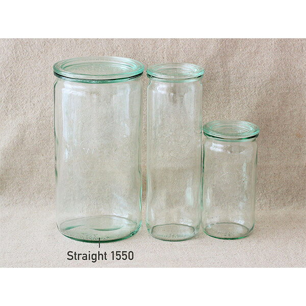 【楽天マラソンSALEポイント5倍】WECK ウェック キャニスター ストレート Straight1550 (容量1550ml) 口径L 85628 保存容器 ガラス瓶 密封ビン 容器 ガラス製 ジャム瓶 wrapping-10040927 シモジマラッピング倶楽部 サンプル画像2