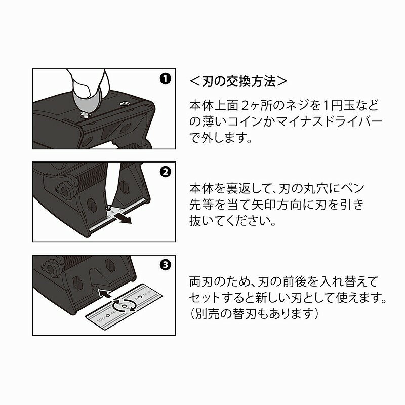 OPPテープカッター ミドリ midori デザインフィル 替刃 35612006 梱包用 ディスペンサー