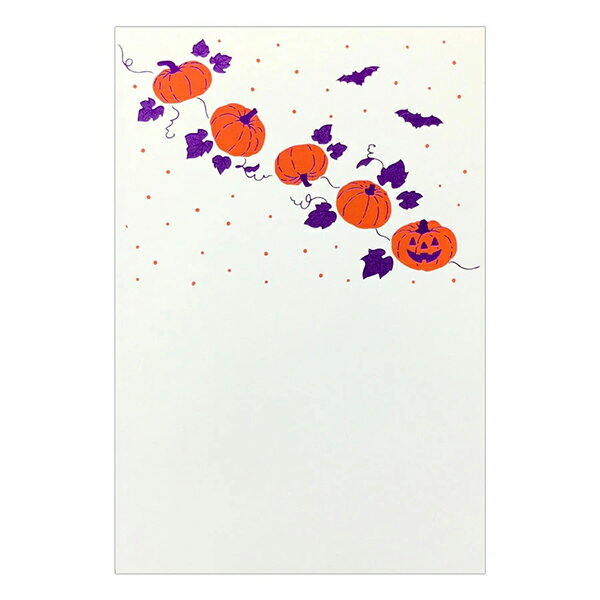 Notebooks, Paper Products - 【楽天マラソンSALEポイント5倍】はがき ROKKAKU フタバ こよみシリーズ 季節はがき 10月 ハロウィン SPS5510 メッセージカード 葉書