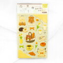 シートシール ROKKAKU フタバ cafe teddy カフェ テディ 手帳デコセット カフェ R0022404 デザインペーパー