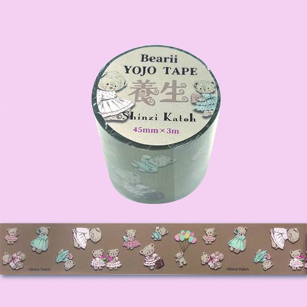 �ǥ����������ơ��� YOJO TAPE ������Ʋ ���󥸥��ȥ� Shinzi Katoh Bearii ks-yj-10001 ��45mm��3m ���� �٥���