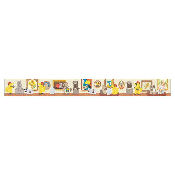 マスキングテープ エヌビー社 やまのは町内会 美術館めぐり 1795203 20mm×3m