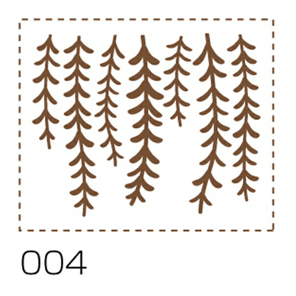 はんこ シヤチハタ Shachihata クラフトはんこ 3 和古風 04746-004 25×30mm 柳文様