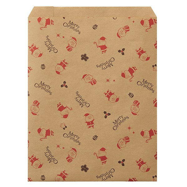 クリスマス 平袋 柄小袋 R-50 まめまめサンタ 200枚入 HEIKO シモジマ