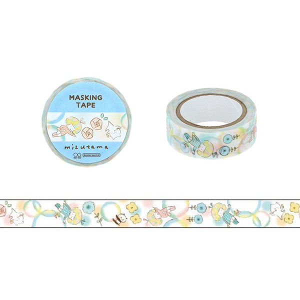 Rakuten - マスキングテープ サンスター文具 mizutama(ミズタマ)コラボ 第4弾 ライトブルー 15mm×7m S8817804