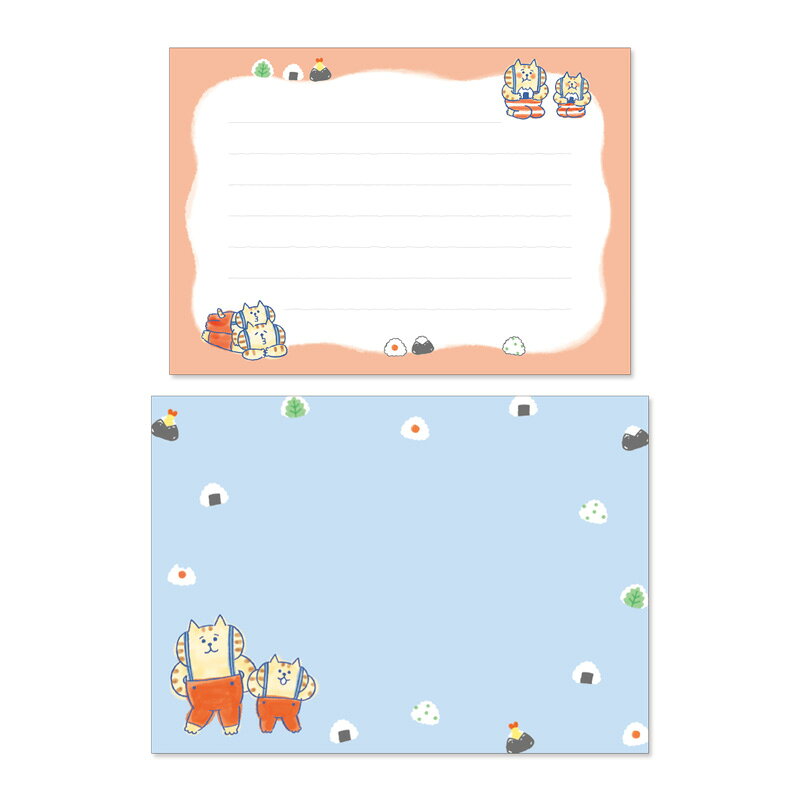 【楽天マラソンSALEポイント5倍】レターセット マインドウェイブ MIND WAVE ごろごろにゃんすけ レターセット ミニ便箋 サスペブルー 58087 ねこ ネコ 猫