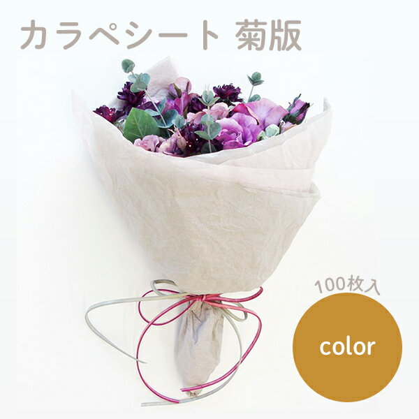 緩衝材 薄葉紙 オーセロ Tカラペシート 菊版 キャメル 100枚 インナーペーパー