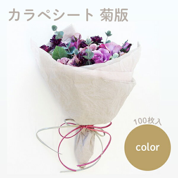 緩衝材 薄葉紙 オーセロ Tカラペシート 菊版 ベージュ 100枚 インナーペーパー