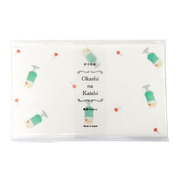 懐紙 フリーペーパー メモ カミイソ産商 Okashi na Kaishi おかしな懐紙 喫茶Cherry チェリー No.3077
