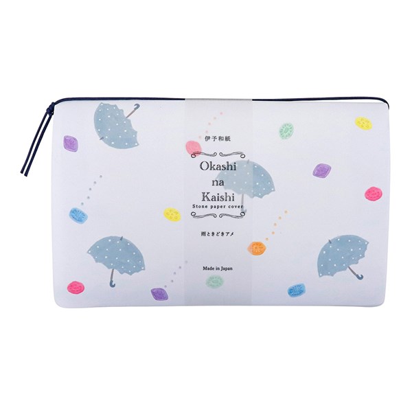 懐紙 フリーペーパー メモ カミイソ産商 Okashi na Kaishi おかしな懐紙 雨ときどきアメ ケース付 No.3534