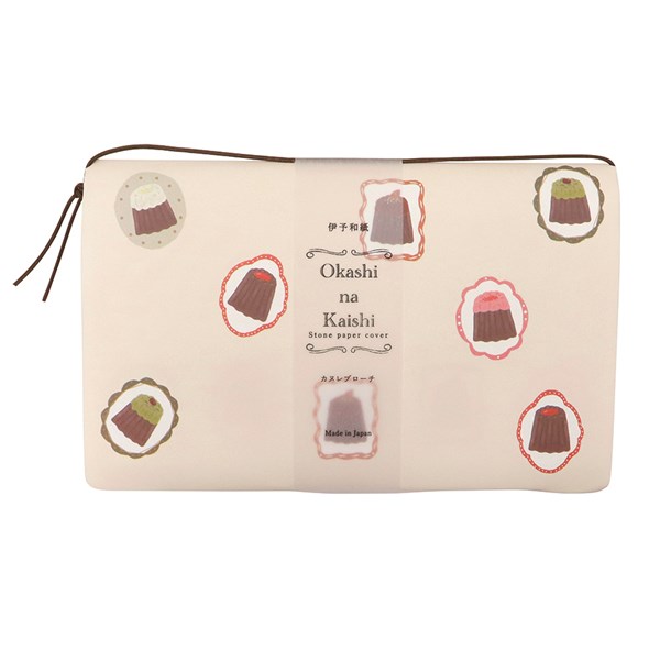 懐紙 フリーペーパー メモ カミイソ産商 Okashi na Kaishi おかしな懐紙 カヌレブローチ ケース付 No.3537