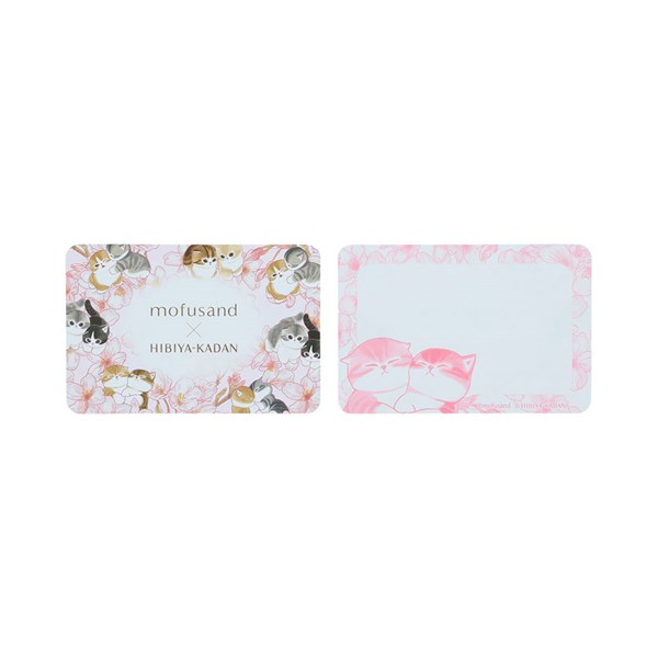 【楽天マラソンSALEポイント5倍】ミニレターセット サンスター文具 mofusand×日比谷花壇 香り付きミニレターセット さくら S8908958 ネコ ねこ 花柄 モフサンド 3