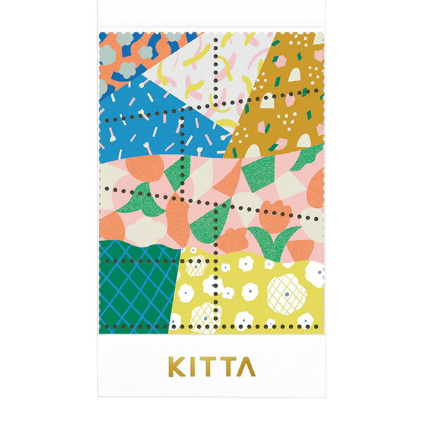 Rakuten - 【楽天スーパーセール限定特価】マスキングテープ キングジム KING JIM KITTA SPECIAL キッタ スペシャル 切手風シール パッチワーク KITPP010 ヒトトキ HITOTOKI