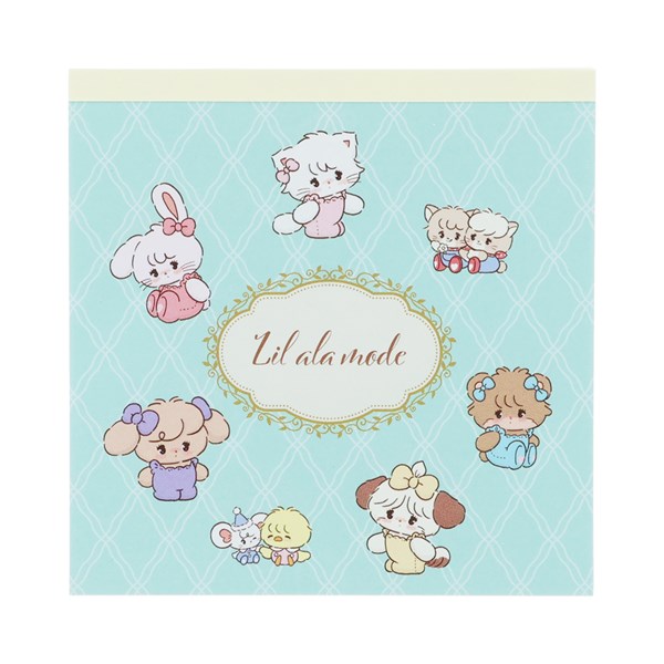 メモパッド メモ帳 サンスター文具 Lil ala mode リル アラモード スクエアメモ ミントS2853647 mikko