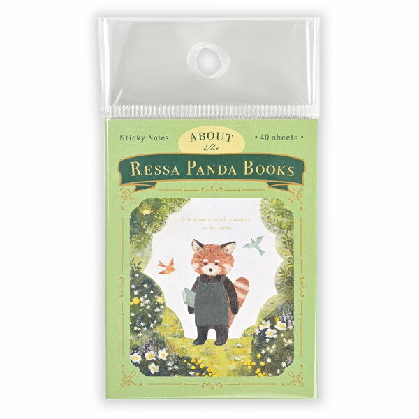 乐天商城 - 付箋 エヌビー社 ふせん RESSA PANDA BOOKS レッサーパンダ書店 4864401