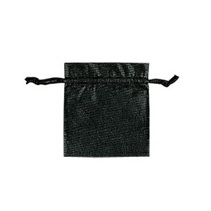不織布バッグ HEIKO シモジマ Fバッグ Kタイプ（巾着袋） K18-20（10枚入） クロ