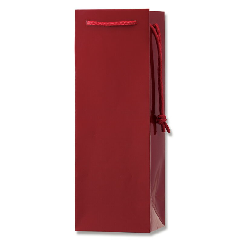 HEIKO 紙袋 手提げ紙袋 ブライトバッグ ワインLL エンジ 幅140×マチ120×高400mm 10枚入 業務用 ラッピング シモジマコード0064591...