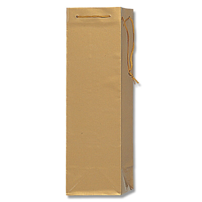 HEIKO 紙袋 手提げ紙袋 ブライトバッグ ワイン1本 金 幅110×マチ100×高365mm 10枚入 ゴールド 業務用 ラッピング シモジマコード0064...