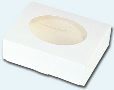 箱 白無地 HEIKO シモジマ 窓付き白無地箱 ニュータックインボックス M(10枚入)