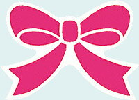 ギフトシール HEIKO シモジマ リボンピンク M(104片入)