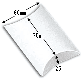 箱 ギフトボックス(ピローボックス) HEIKO シモジマ AX-3 白(10枚入)